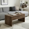 Devon Megapap coffee table with melamine polymorphic in walnut color 110x60x44,8cm.