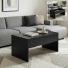 Devon Megapap coffee table with melamine polymorphic in black color 110x60x44,8cm.