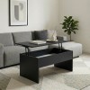 Devon Megapap coffee table with melamine polymorphic in black color 110x60x44,8cm.