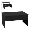 Devon Megapap coffee table with melamine polymorphic in black color 110x60x44,8cm.
