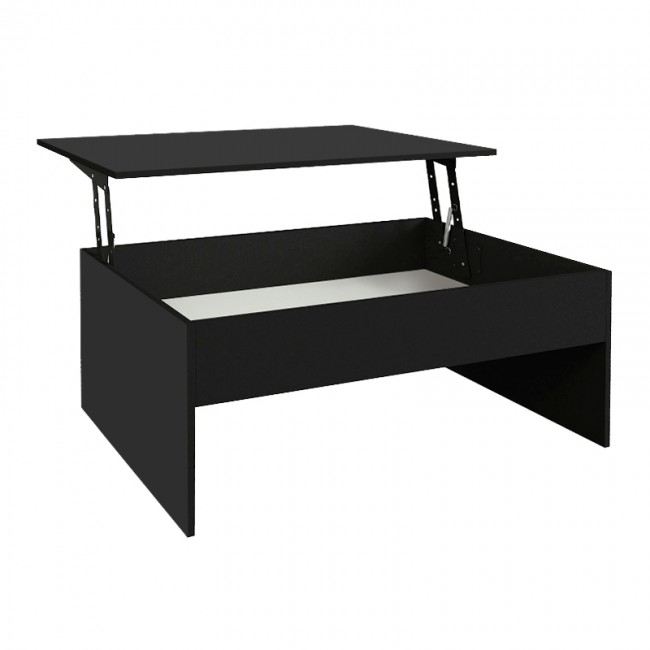 Devon Megapap coffee table with melamine polymorphic in black color 110x60x44,8cm.