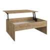 Devon Megapap coffee table with melamine polymorphic in sapphire oak color 110x60x44,8cm.