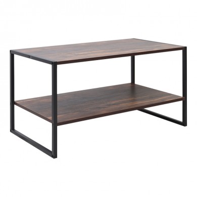 Giza Megapap melamine coffee table in rustic walnut color 90.2x50.3x50.4cm.