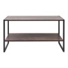 Giza Megapap melamine coffee table in rustic walnut color 90.2x50.3x50.4cm.