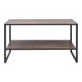 Τραπεζάκι σαλονιού Giza Megapap χρώμα rustic καρυδί 90,2x50,3x50,4εκ.