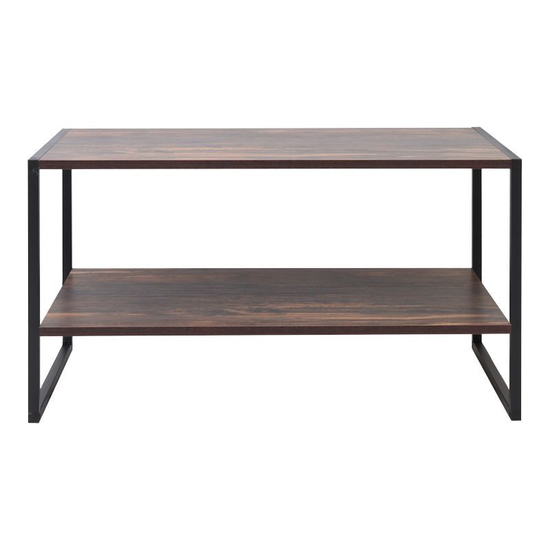 Τραπεζάκι σαλονιού Giza Megapap χρώμα rustic καρυδί 90,2x50,3x50,4εκ.