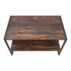Giza Megapap melamine coffee table in rustic walnut color 90.2x50.3x50.4cm.