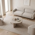 Hillary Megapap melamine coffee table in travertine color Ø80x38cm.