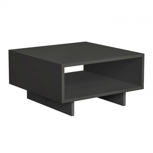 Τραπεζάκι σαλονιού Hola Megapap χρώμα ανθρακί 60x60x32εκ. Τραπεζάκι σαλονιού Hola Megapap χρώμα ανθρακί 60x60x32εκ.