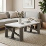 Honey Megapap melamine coffee table in retro grey - white color 105x60x40cm.
