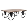 Jemmy Megapap Mdf/metallic coffee table in acacia color 90x55x33cm.