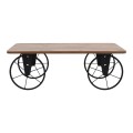 Jemmy Megapap Mdf/metallic coffee table in acacia color 90x55x33cm.