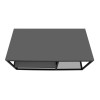 Kane Megapap metal - melamine coffe table in anthracite color 106x50x42cm.