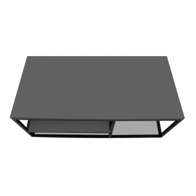 Kane Megapap metal - melamine coffe table in anthracite color 106x50x42cm.