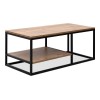 Kane Megapap metal - melamine coffe table in pine oak color 106x50x42cm.