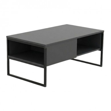 Lawrence Megapap melamine coffe table in anthracite color 106x50x42cm.