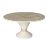 Lepper Megapap melamine coffee table in travertine - sandstone color Ø75x39.8cm.