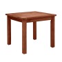 Lugano coffee table by acacia wood in dark walnut color 45x45x45cm.