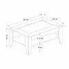 Madura Megapap melamine coffee table in sapphire color 90x60x40cm.