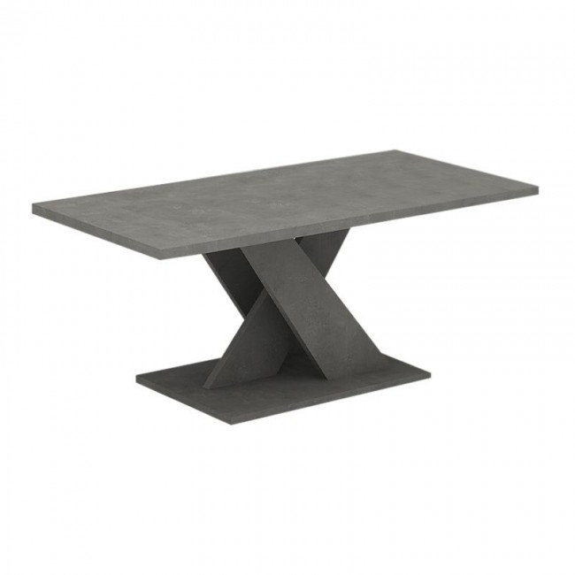 Marcello Megapap melamine coffee table in anthracite color 110x55x48cm.