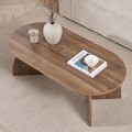 Melina Megapap melamine coffee table in walnut color 120x60x40cm.
