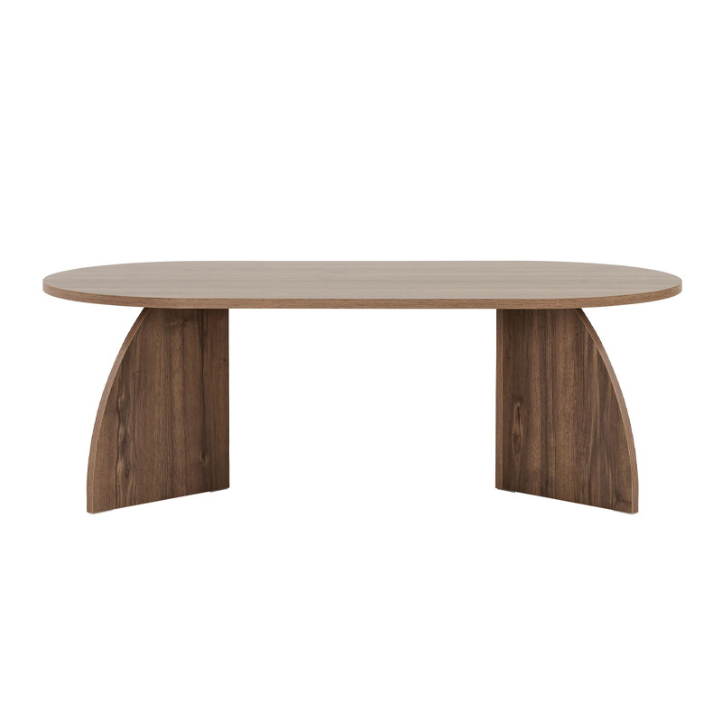 Melina Megapap melamine coffee table in walnut color 120x60x40cm.