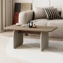 Pietra Megapap melamine coffee table in sepet oak - sandstone color 100x60x41.8cm.