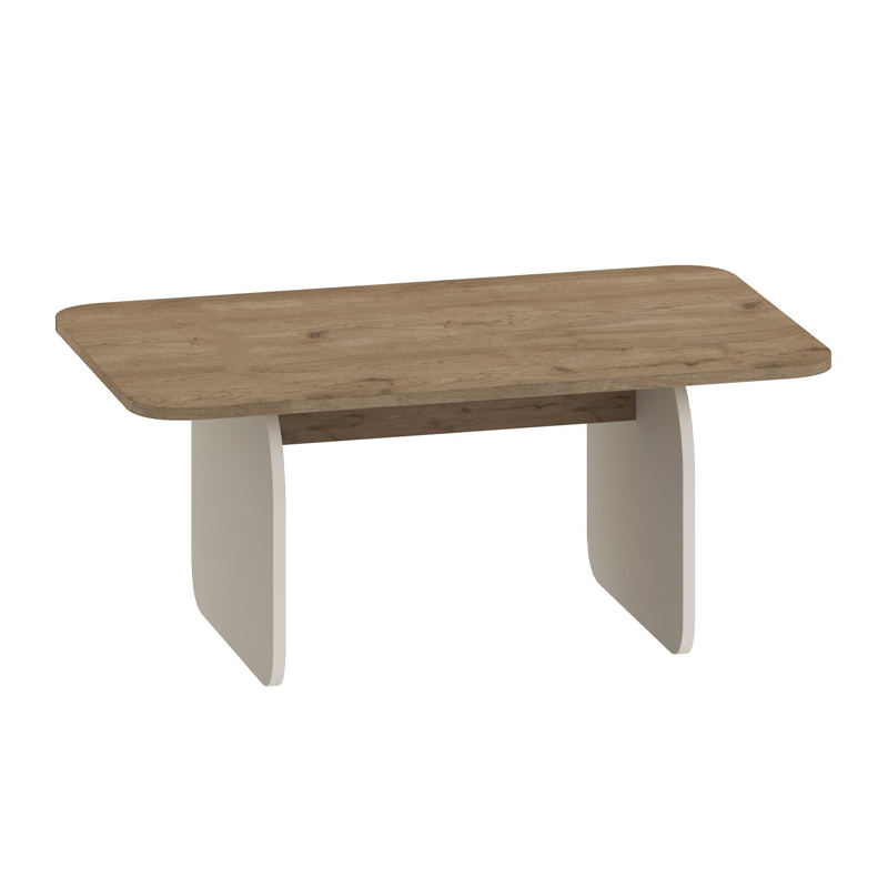 Pietra Megapap melamine coffee table in sepet oak - sandstone color 100x60x41.8cm.