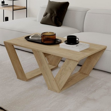 Pipra Megapap melamine coffee table in sapphire oak color 110x60x40cm.