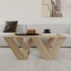 Τραπεζάκι σαλονιού Pipra Megapap χρώμα sapphire oak 110x60x40εκ.
