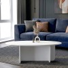 Τραπεζάκι σαλονιού Ravey Megapap χρώμα λευκό 120x60x39,6εκ.