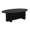 Τραπεζάκι σαλονιού Ravey Megapap χρώμα sencron black 120x60x39,8εκ.