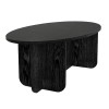 Τραπεζάκι σαλονιού Ravey Megapap χρώμα sencron black 120x60x39,8εκ.