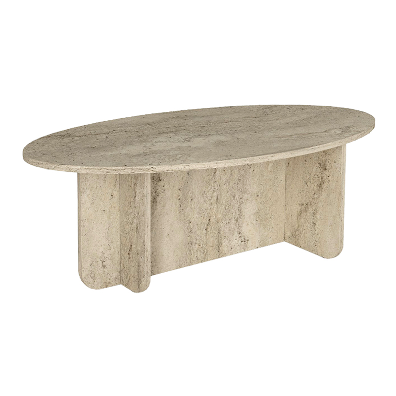 Ravey Megapap melamine coffee table in travertine color 120x60x39.8cm.