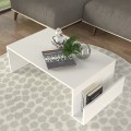Τραπεζάκι σαλονιού Regnar Megapap χρώμα λευκό 100,6x55x31,8εκ.