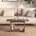 Τραπεζάκι σαλονιού Rema Megapap χρώμα καρυδί 80x40x41,8εκ.