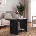 Τραπεζάκι σαλονιού Rema Megapap χρώμα sencron black 80x40x41,8εκ.