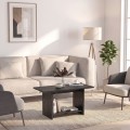 Τραπεζάκι σαλονιού Rema Megapap χρώμα sencron black 80x40x41,8εκ.