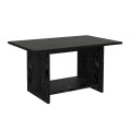Τραπεζάκι σαλονιού Rema Megapap χρώμα sencron black 80x40x41,8εκ.