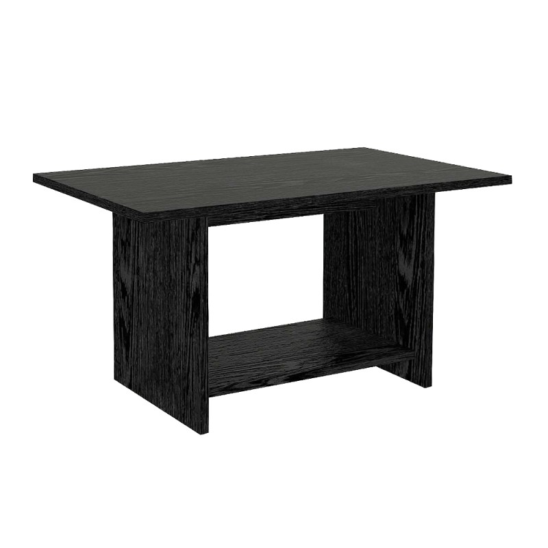 Τραπεζάκι σαλονιού Rema Megapap χρώμα sencron black 80x40x41,8εκ.