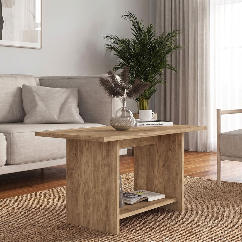 Τραπεζάκι σαλονιού Rema Megapap χρώμα sepet oak 80x40x41,8εκ.