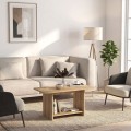 Τραπεζάκι σαλονιού Rema Megapap χρώμα sepet oak 80x40x41,8εκ.