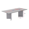Τραπεζάκι σαλονιού Sabin Megapap χρώμα καρυδί 119x60x40εκ.