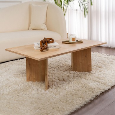 Sabin Megapap melamine coffee table in sapphire oak color 119x60x40cm.