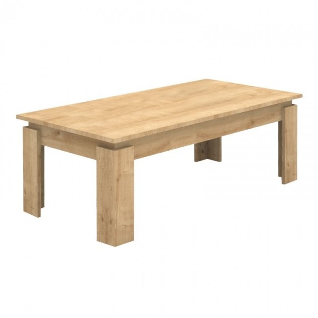 Seda Megapap melamine coffee table in oak color 110x60x41cm.
