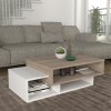 Τραπεζάκι σαλονιού Tab Megapap χρώμα λευκό - cordoba 105x60x32εκ.