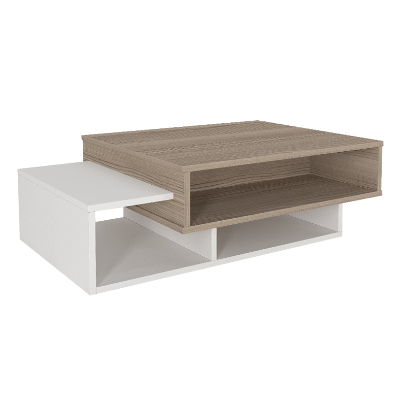 Tab Megapap melamine coffee table in white - cordoba color 105x60x32cm.