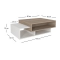 Tab Megapap melamine coffee table in white - cordoba color 105x60x32cm.