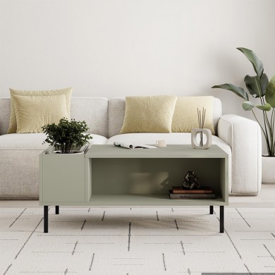Vena Megapap melamine coffee table in ash green color 100x60x42cm.
