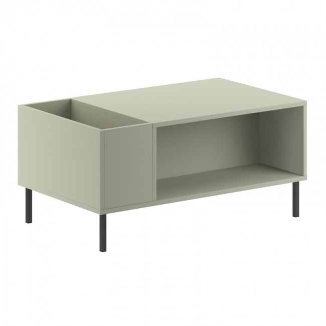 Vena Megapap melamine coffee table in ash green color 100x60x42cm.